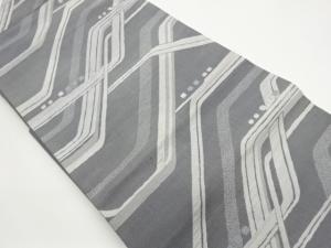 幾何学模様織出し名古屋帯